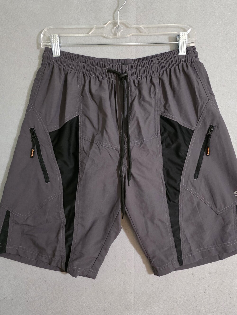 NWT Santic Mens 10" Loose Fit Padded Cycling Shorts Ripstop Size Medium